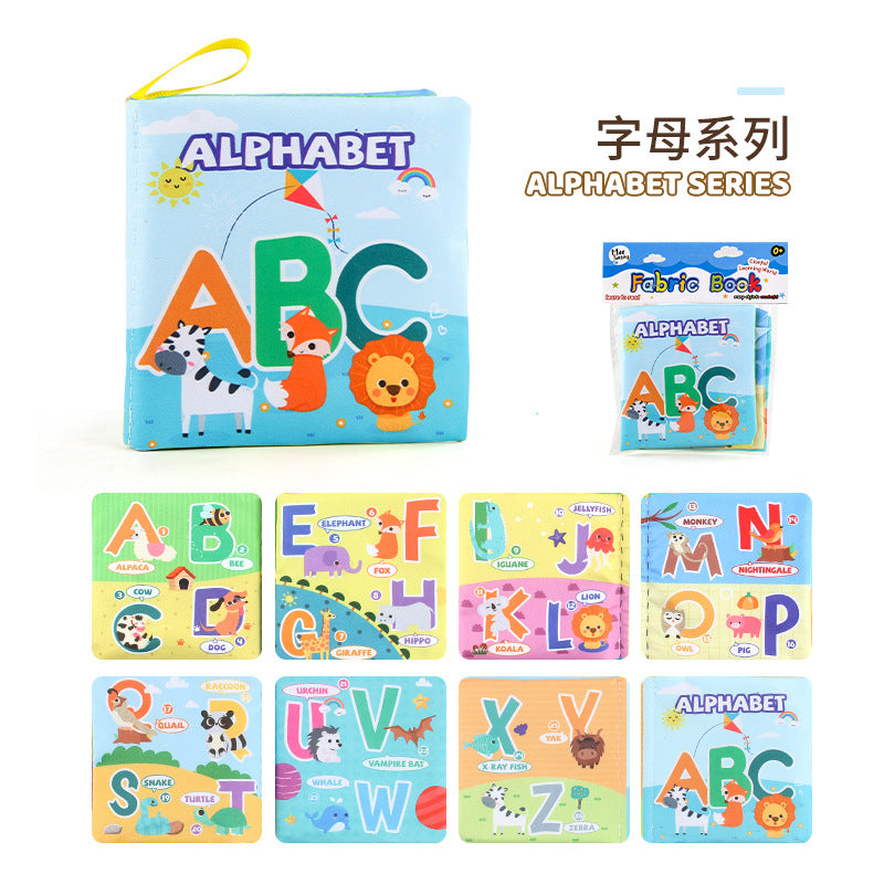 Libro de tela 3D para bebés: juguete de educación temprana con animales