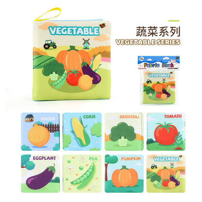 Libro de tela 3D para bebés: juguete de educación temprana con animales